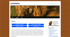 Desktop Screenshot of leonpedia.com