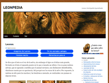 Tablet Screenshot of leonpedia.com